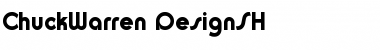 Download ChuckWarren DesignSH Font Title Preview