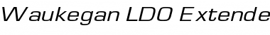 Download Waukegan LDO Oblique Font Title Preview