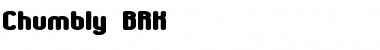 Download Chumbly BRK Normal Font Title Preview