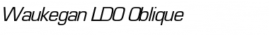 Download Waukegan LDO Oblique Font Title Preview