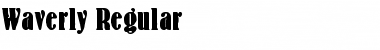 Download Waverly Regular Font Title Preview