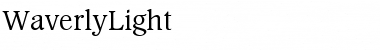 Download WaverlyLight Roman Font Title Preview