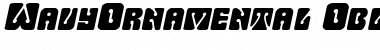Download WavyOrnamental Oblique Font Title Preview