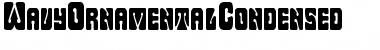 Download WavyOrnamentalCondensed Regular Font Title Preview