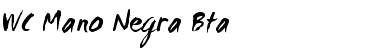 Download WC Mano Negra Bta Regular Font Title Preview