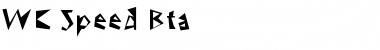 Download WC Speed Bta Regular Font Title Preview