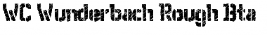 Download WC Wunderbach Rough Bta DemiBold Font Title Preview