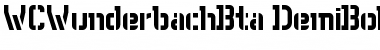 Download WC Wunderbach Bta DemiBold Font Title Preview