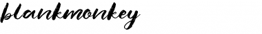 Download blank monkey Regular Font Title Preview