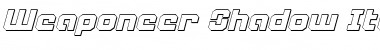 Download Weaponeer Shadow Italic Italic Font Title Preview