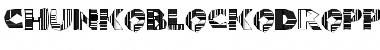 Download ChunkoBlockoDroppoCapo Regular Font Title Preview