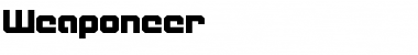 Download Weaponeer Regular Font Title Preview