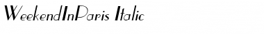 Download WeekendInParis Italic Font Title Preview