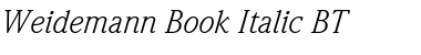Download Weidemann Bk BT Book Italic Font Title Preview