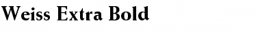 Download Weiss Extrabold Font Title Preview