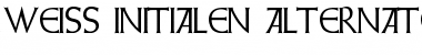 Download Weiss Initialen Alternates Regular Font Title Preview