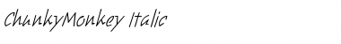 Download ChunkyMonkey Italic Font Title Preview