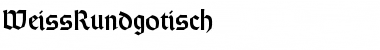 Download WeissRundgotisch Regular Font Title Preview