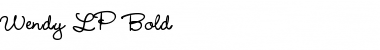 Download Wendy LP Bold Font Title Preview