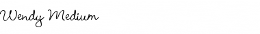 Download Wendy Medium Roman Font Title Preview