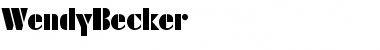 Download WendyBecker Regular Font Title Preview