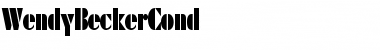 Download WendyBeckerCond Regular Font Title Preview