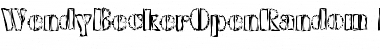 Download WendyBeckerOpenRandom Bold Font Title Preview