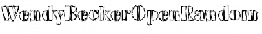 Download WendyBeckerOpenRandom Regular Font Title Preview