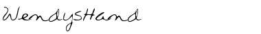Download WendysHand Regular Font Title Preview