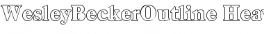 Download WesleyBeckerOutline-Heavy Regular Font Title Preview