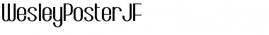 Download WesleyPosterJF Regular Font Title Preview