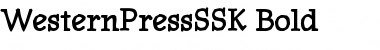 Download WesternPressSSK Bold Font Title Preview