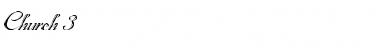 Download Church 3 Plain Italic Font Title Preview