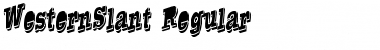 Download WesternSlant Regular Font Title Preview
