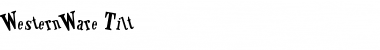 Download WesternWare Tilt Font Title Preview