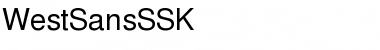 Download WestSansSSK Regular Font Title Preview