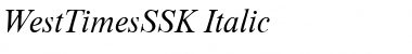 Download WestTimesSSK Italic Font Title Preview
