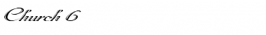 Download Church 6 Plain Italic Font Title Preview