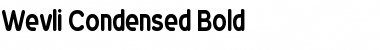 Download Wevli Condensed Bold Font Title Preview