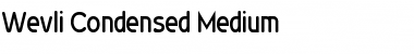 Download Wevli Condensed Medium Font Title Preview