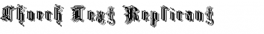 Download Church Text 'Replicant' Regular Font Title Preview