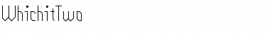 Download WhichitTwo Regular Font Title Preview