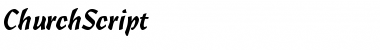 Download ChurchScript normal Font Title Preview