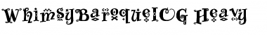 Download WhimsyBaroqueICG Regular Font Title Preview