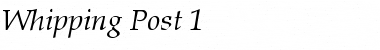 Download Whipping Post 1 Regular Font Title Preview