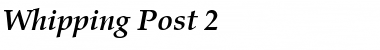 Download Whipping Post 2 Bold Italic Font Title Preview