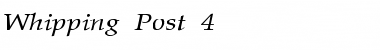 Download Whipping Post 4 Regular Font Title Preview