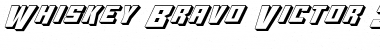 Download Whiskey Bravo Victor 3D 3D Font Title Preview