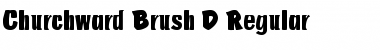 Download Churchward Brush D Regular Font