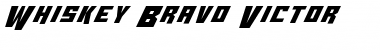 Whiskey Bravo Victor Regular Font Title Preview Whiskey Bravo Victor Regular Font Title Preview